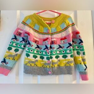 Mini Boden Bright & Colorful Fair Isle Cardigan